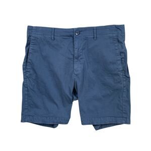 Bonobos Shorts Mens M Medium Storm Blue Cotton Stretch Flat Front Chino Casual